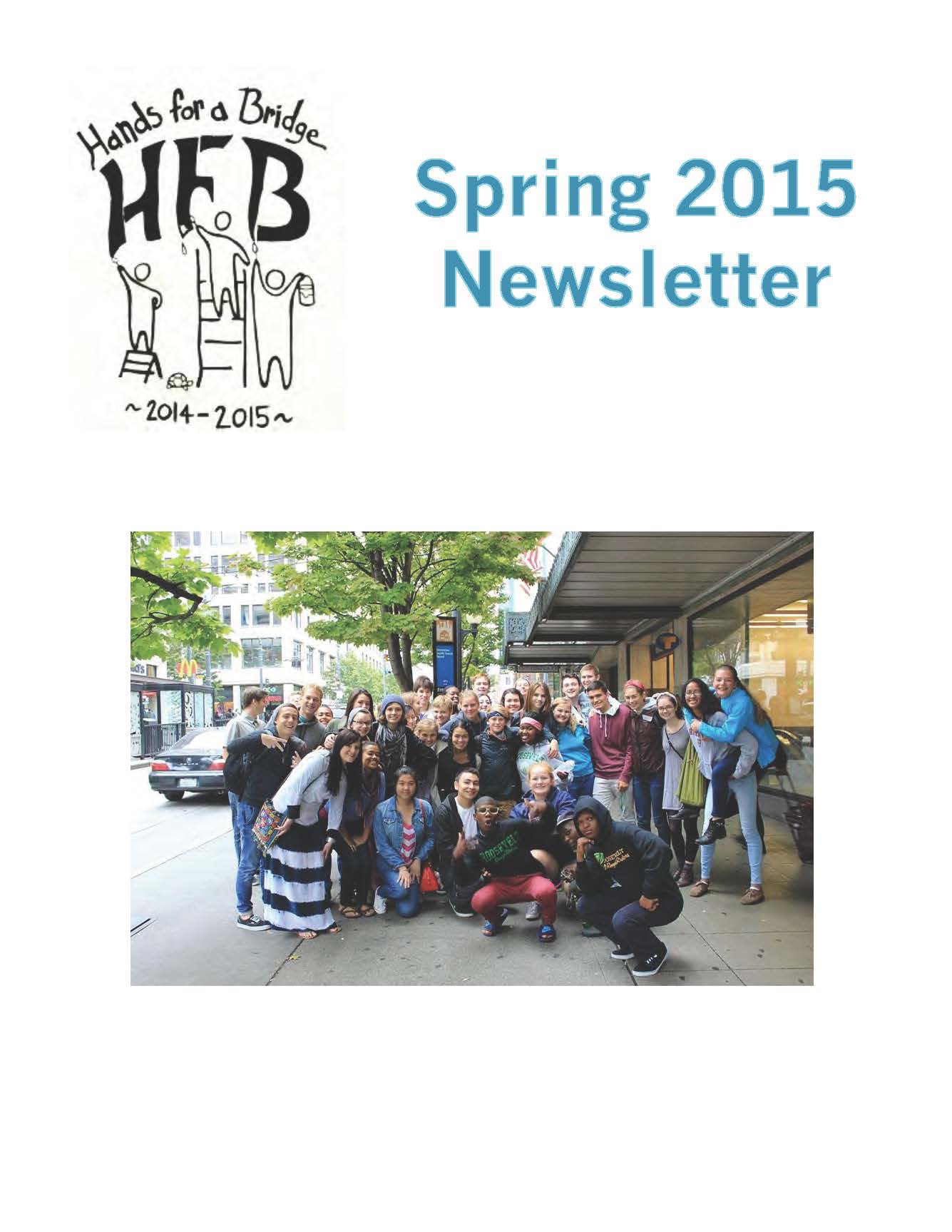 cover of Spring 2015 HFB Newsletter and link to full newsletter