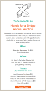 HFB 2016 auction invitation